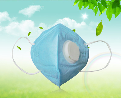 耐斯安厂家直销一次性口罩N1V无纺布带呼吸阀防尘防毒防臭防尾气